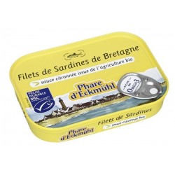FILETS SARDINES* MARINADE CITRON 90G SANS HUILE