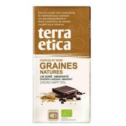 CHOCOLAT GRAINES NATURES NOIR 72% 100G