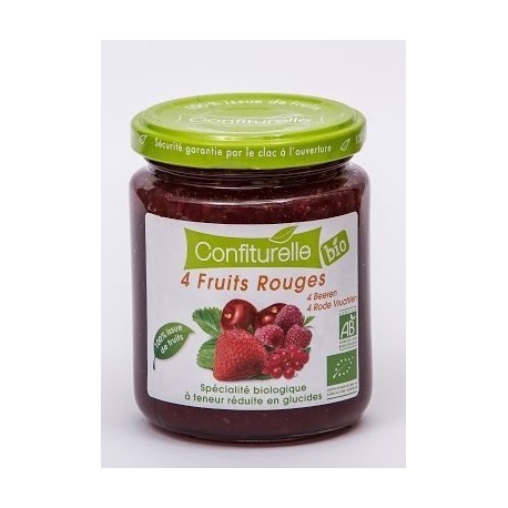 CONFITURE SS 4 FRUITS ROUGES 290G CONFIT PROVENCE
