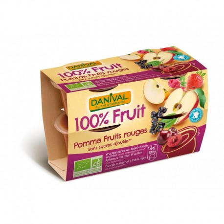 QUADRETTE POM-FRUITS ROUGES 4X100G SSUC