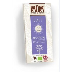 CHOCOLAT LAIT 36% CACAO 100G EQUITABLE