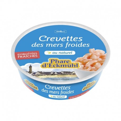 CREVETTES* DES MERS FROIDES AU NATUREL 100G