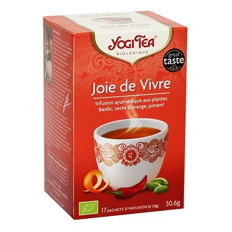 YOGI TEA AYURVEDA JOIE DE VIVRE 17 SACHETS