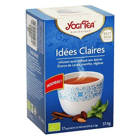 YOGI TEA AYURVEDA IDEES CLAIRES 17 SACHETS
