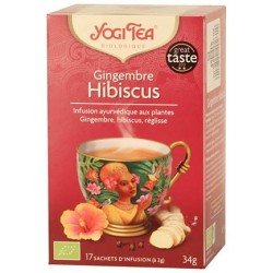YOGI TEA GINGEMBRE HIBISCUS 17 SACHETS
