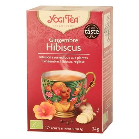 YOGI TEA GINGEMBRE HIBISCUS 17 SACHETS
