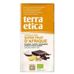 CHOCOLAT SUPERFRUITS AFRIQUE  NOIR 72% 100G