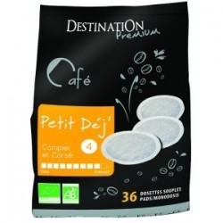 CAFE DOSETTES SOUPLES BREAKFAST/PETIT DEJ 36 UNITES