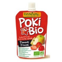 POKI BIO POMME ET FRAISE 90G