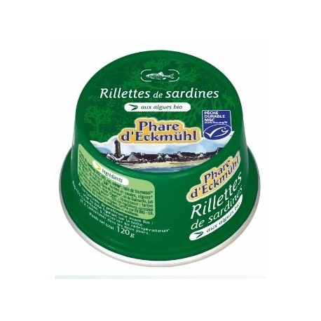 RILLETTES DE SARDINES* AU TARTARE D  ALGUES 120G