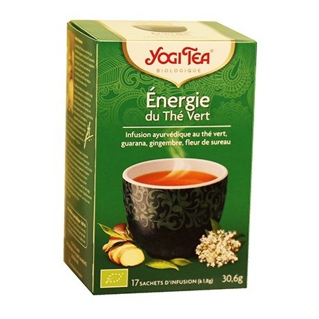 YOGI TEA THE VERT ENERGIE DU THE VERT 17 SACHETS