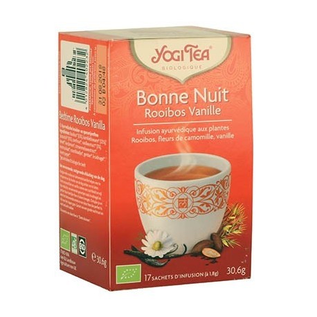 YOGI TEA AYURVEDA BONNE NUIT ROOIBOS VANILLE 17 SACHETS