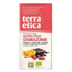 CHOCOLAT SUPERFRUITS AMAZONIE  NOIR 72% 100G
