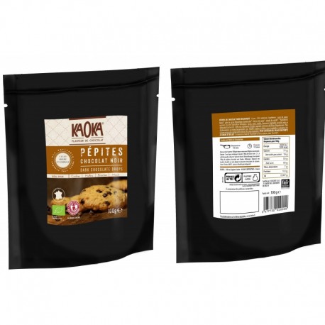 PEPITES CHOCOLAT NOIR 100G KAOKA
