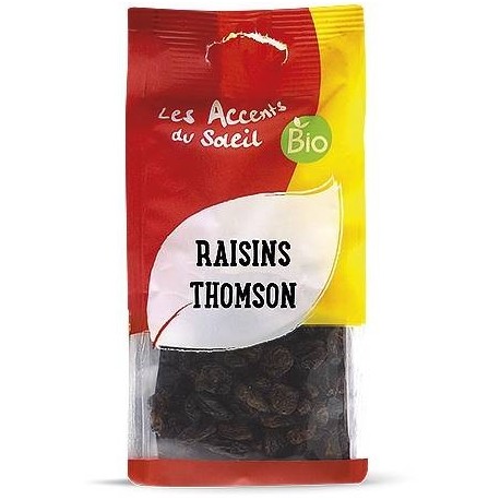 RAISINS THOMSON  RAISIN BRUN  OUZBEKISTAN 200G