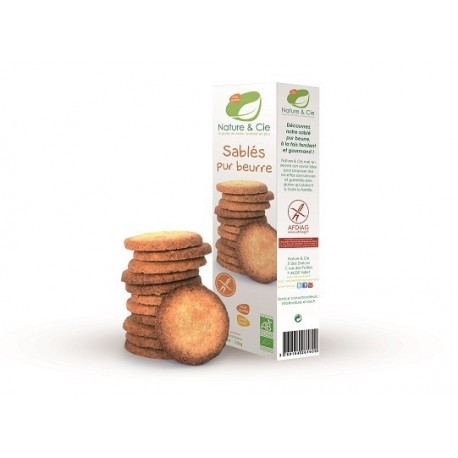 BISCUITS SABLES PUR BEURRE BIO 135G SANS GLUTEN