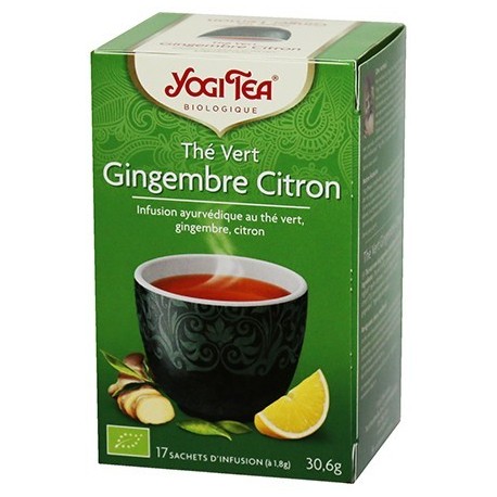 YOGI TEA THE VERT GINGEMBRE CITRON 17 SACHETS