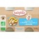 POT BEBE DOUCEUR POMME BANANE 2X130G 6 MOIS BABYBIO